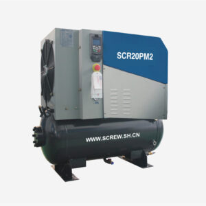 Permanent Magnet Screw Air Compressor With Mounted Tank